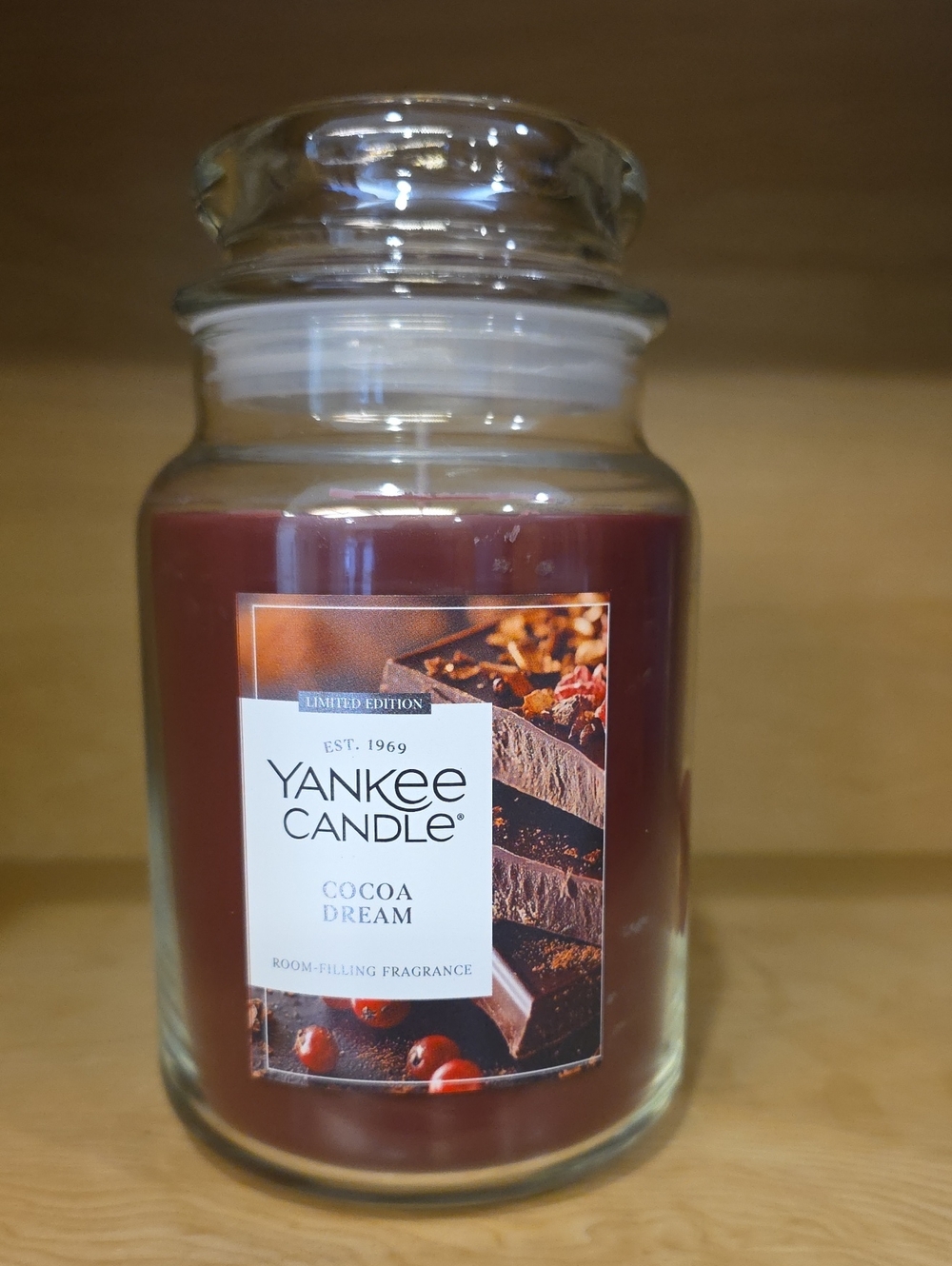 Limited Edition Cocoa Dream Yankee Large 22oz Classic Jar Candle - NEW